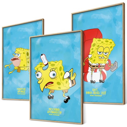 Spongebob poster set - spongebob,