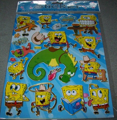 Foliensticker spongebob - 3x,