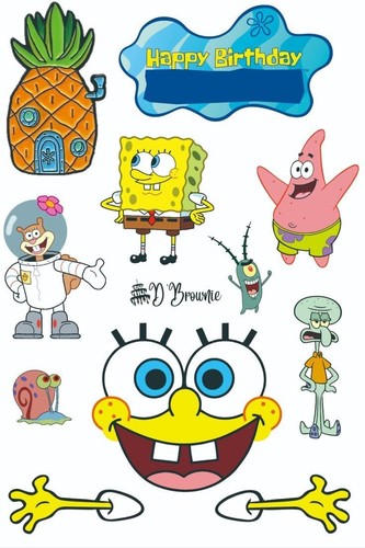 Spongebob essbar square - spongebob,