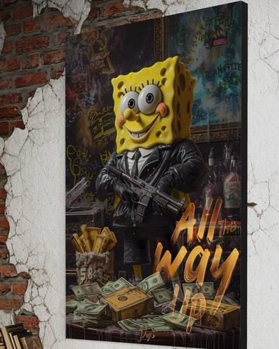 Spongebob schwammkopf leinwand - spongebob,