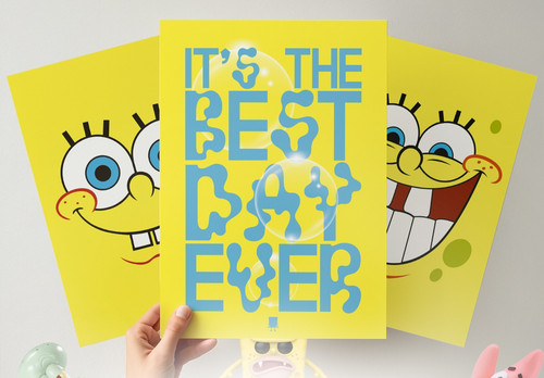 Spongebob 3er poster set - poster, a4