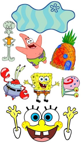 Spongebob tortenaufleger torte - tortenaufleger,