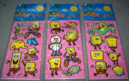 Stickerbogen spongebob 2 - 3x,