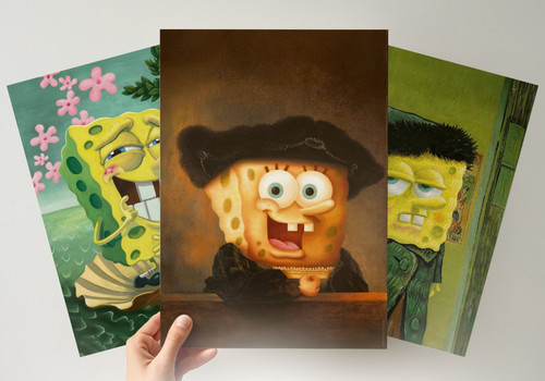 Spongebob 3er poster set - poster, a4