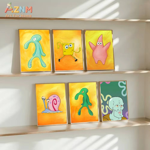Spongebob leinwand wandbild - spongebob, leinwand-wandbild