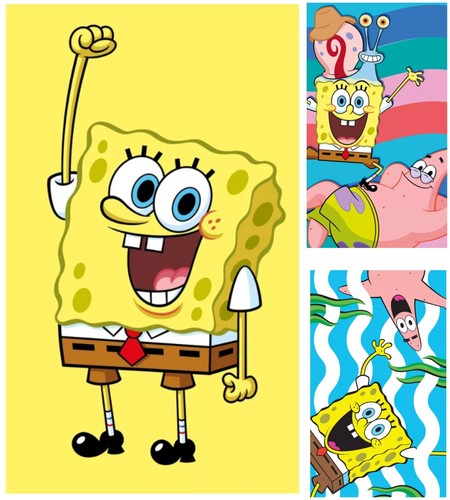 Spongebob handtuch 30x50cm - handtuch,