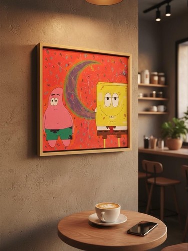 Schwarz weißes spongebob - schwarz-weißes,